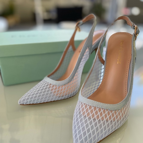 Women’s Pale Blue Slingbacks | Size 36 | Freelance | Never Worn - Picture 2 of 5